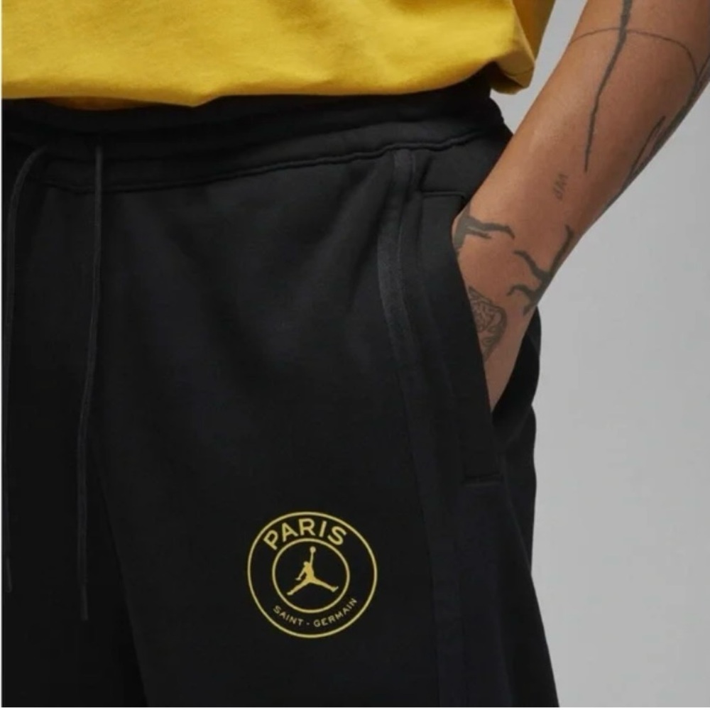 Nike 2018 Jordan x PSG Paris Saint Germain Fleece Pants Mens CK9643-010 M - Picture 3 of 12